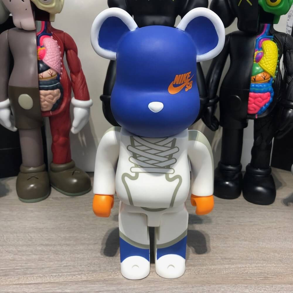 

Bearbrick Nike Building Block Bear 400% Blue/White