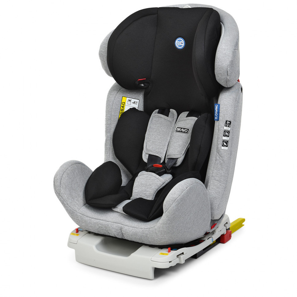 

Автокресло ME 1041(Gray Black) BRAVO ISOFIX детское, группа 0+/1-2-3, серо-черный, Разноцветный