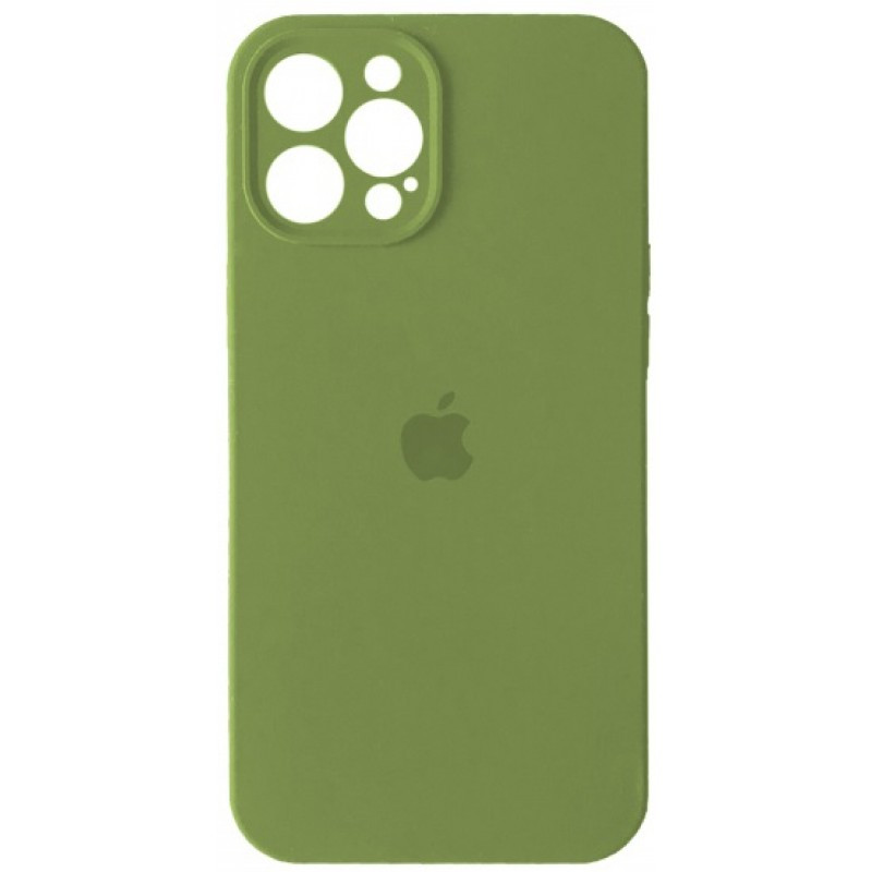 

Чехол накладка xCase для iPhone 12 Pro Max Silicone Case Full Camera Green