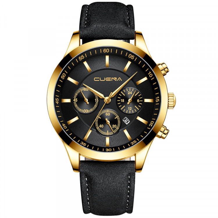 

Мужские часы 6341 black+gold