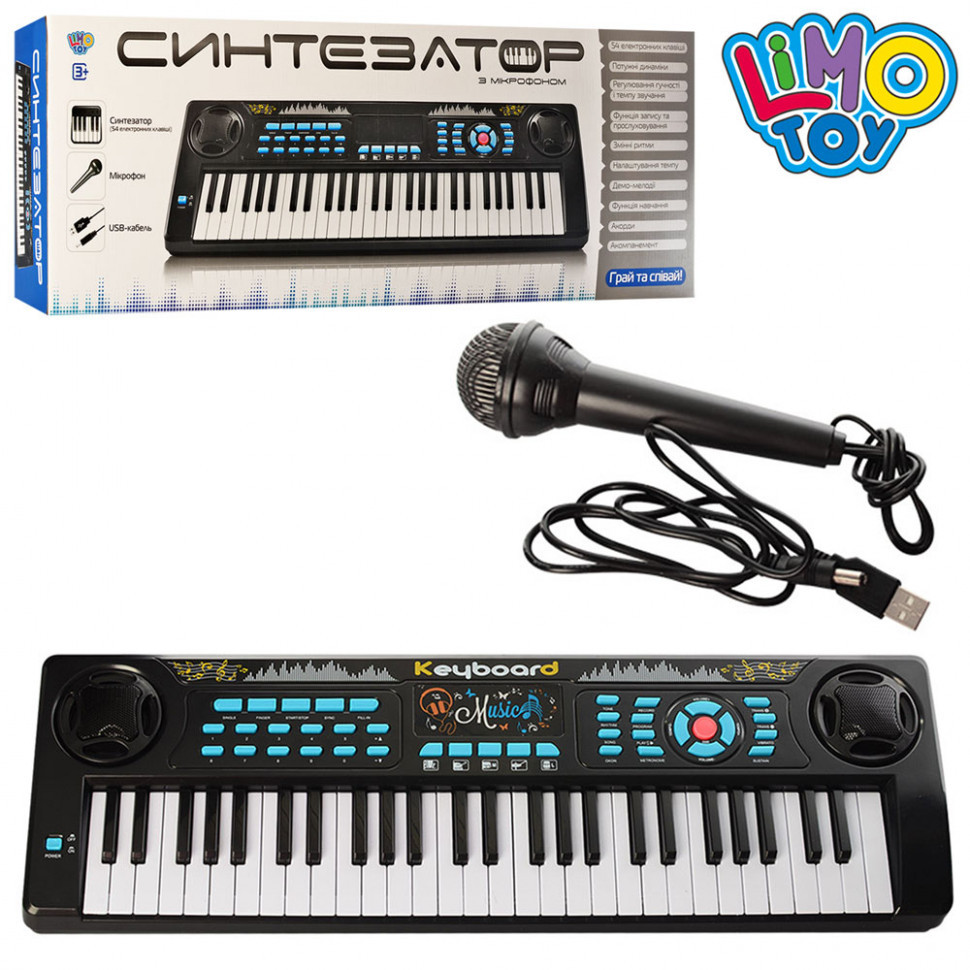 

Синтезатор M 5499 70см, 54клавиши, (Оригинал