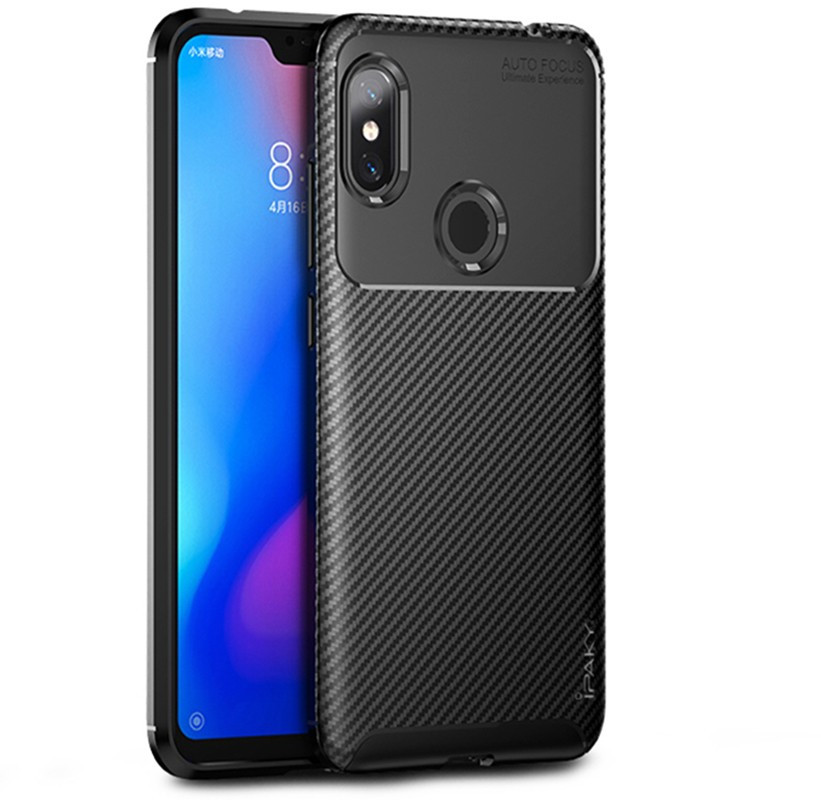 

Чехол для телефона Ipaky Carbon Fiber Series/Soft TPU Case Xiaomi Redmi Note 6 Pro Black