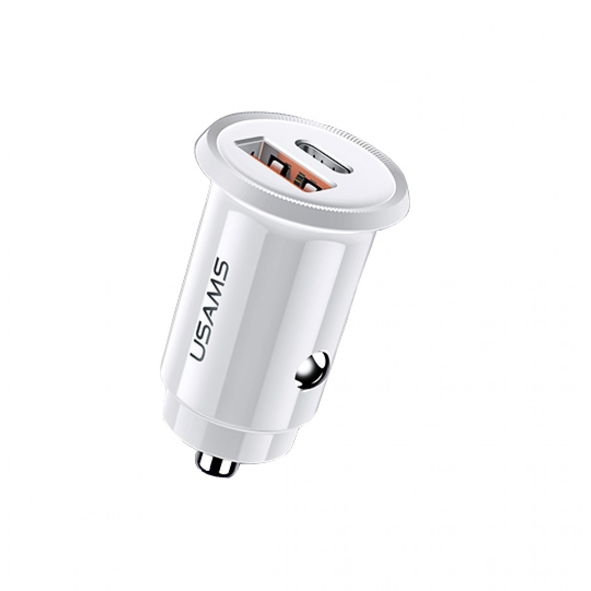 

Автомобильное зарядное устройство USAMS US-CC086 C12 QC4.0+PD3.0 Fast Charging (white)