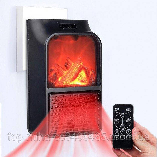 

Портативный обогреватель Flame Heater New 900W с имитацией камина, LCD-дисплеем и пультом