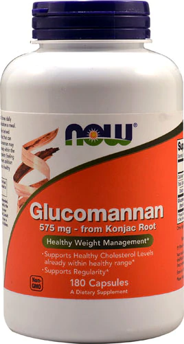 

Глюкоманнан NOW Foods Glucomannan 575 mg 180 капсул