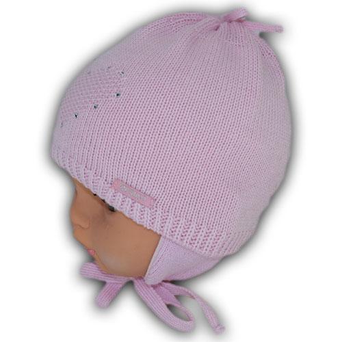 Детские шапки на завязках для новорожденных