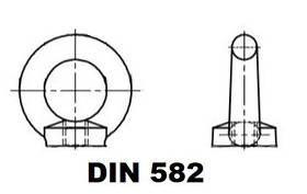 04.33 DIN 582 (Гайка с ухом, Рым-гайка)