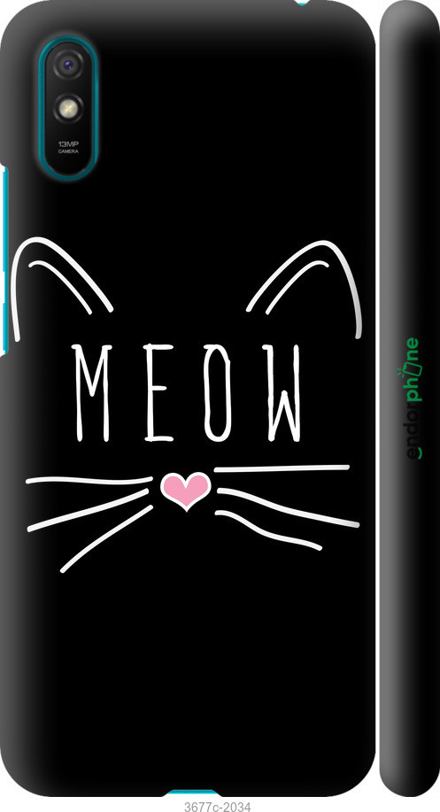 

Чехол на Xiaomi Redmi 9A Kitty "3677c-2034-37739, Черный