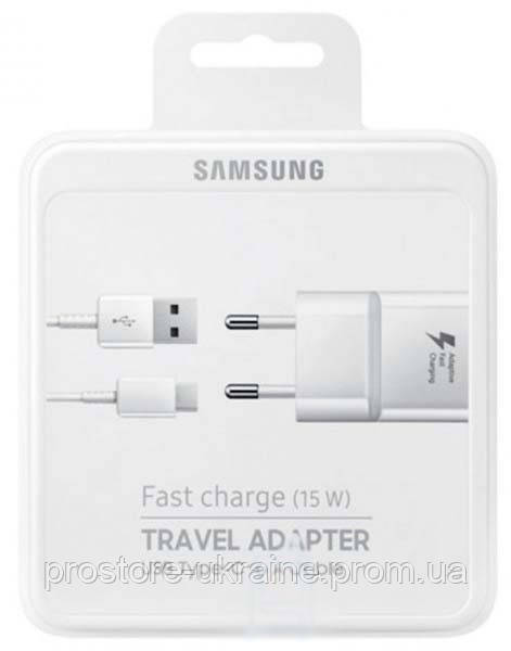 

Зарядное устройство EP-TA20EWE Samsung S7 Fast Charge 2in1 9V 1USB 2.0A 5W Type-C Белый (пластик)