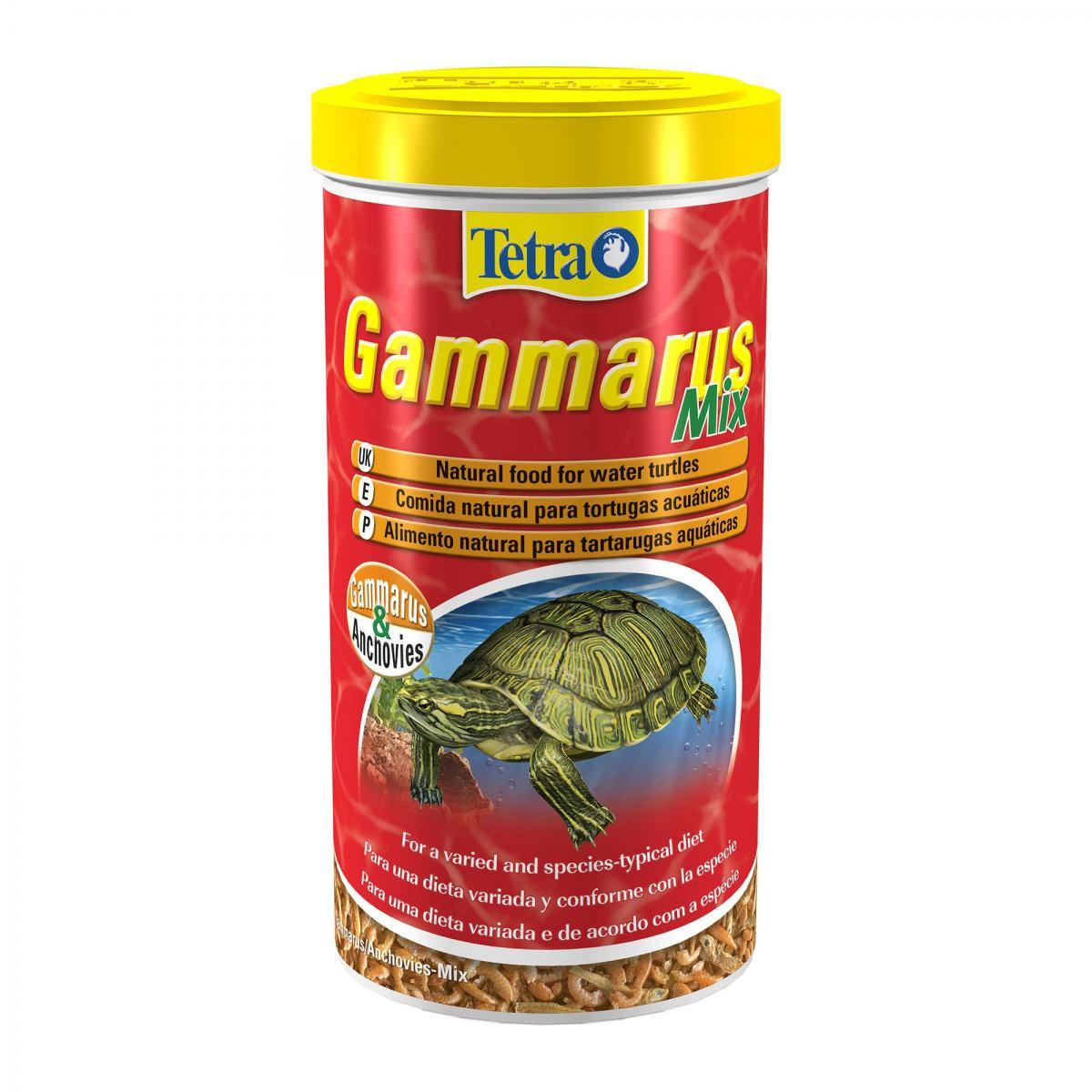 

Натуральный корм для водоплавающих черепах Tetra «Gammarus Mix» сушёные гаммарус и анчоус 1 л