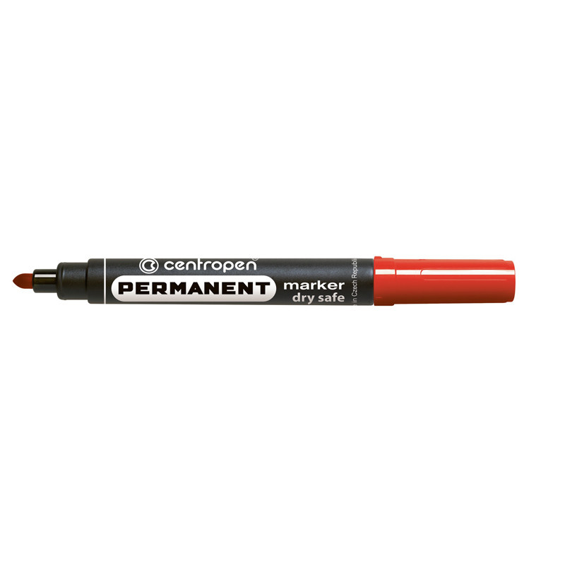 Маркер Permanent Dry Safe 8510 2,5 мм круглий черв