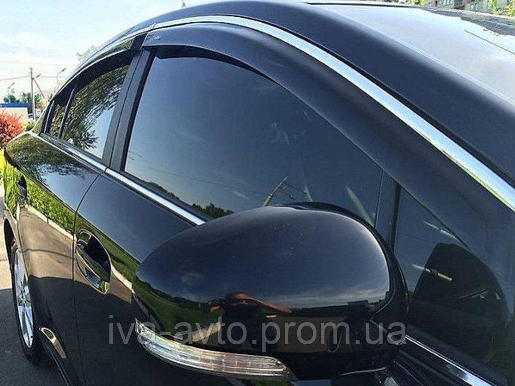 

Дефлекторы окон Ford Grand C-Max II 2010- Хром. Молдинг Ветровики Cobra