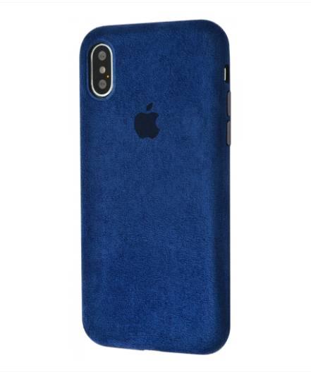 

Чехол Grand Alcantara 360 Protect для iPhone Xs Max Midnight Blue