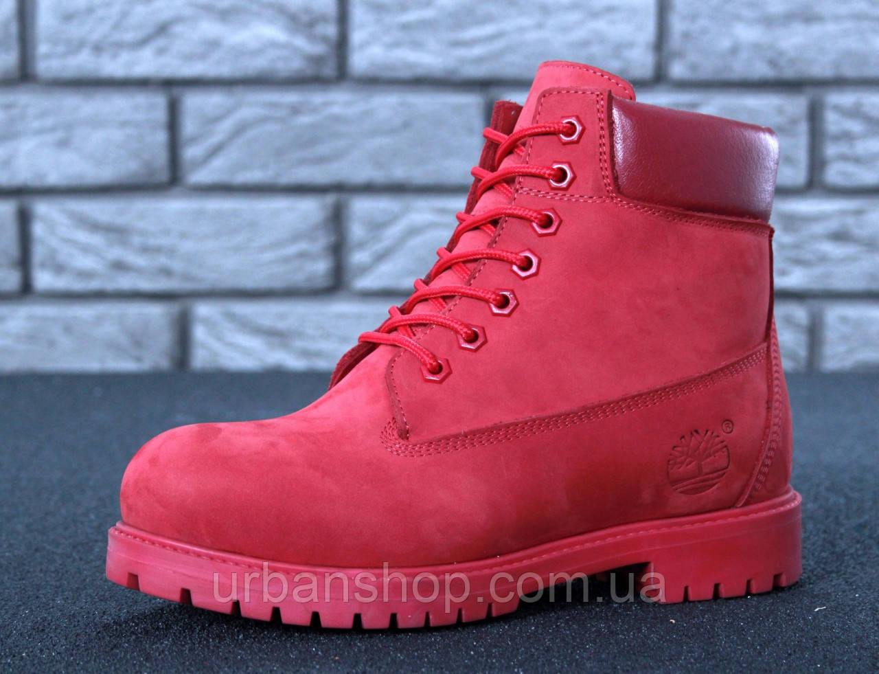 

Зимові черевики Timberland Red, жіночі черевики з натуральним хутром. ТОП Репліка ААА класу.