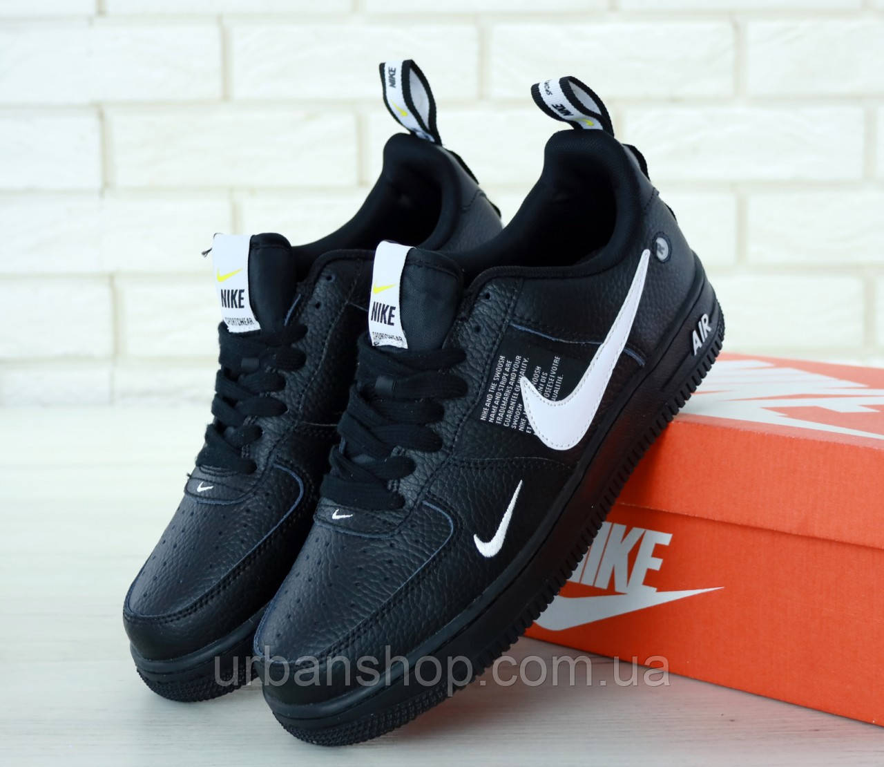 

Чоловічі кросівки Nike Air Force 1 '07 LV8 Utility Black Чорний . ТОП Репліка ААА класу.