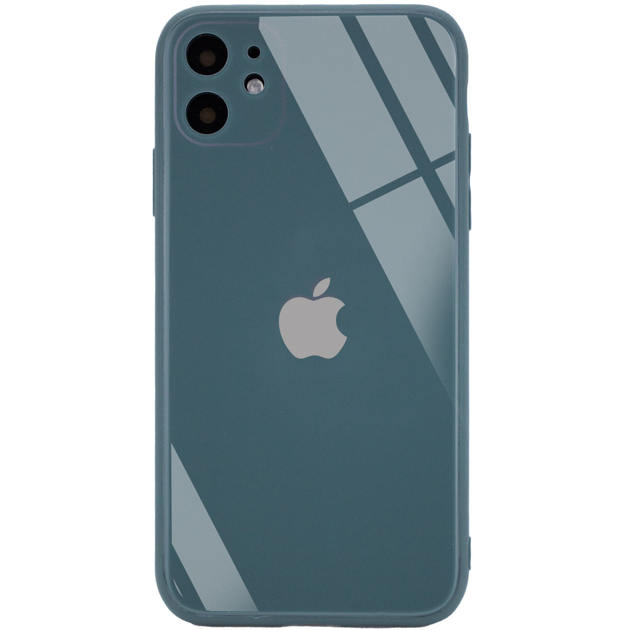 

TPU+Glass чехол GLOSSY Logo Full camera (opp) для Apple iPhone 11 (6.1"), Зеленый