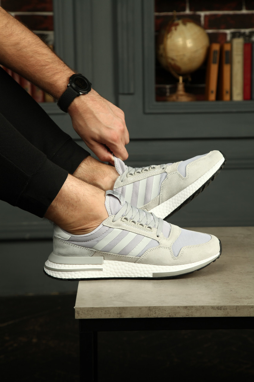 

Кроссовки Adidas ZX 500 RM "Cloud White" Grey