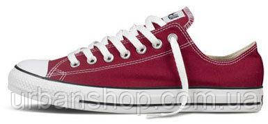 

Жіночі кеди, trampki damskie Converse All Star Low бордові, конверс, конвера, cons, конверси., Бордовый