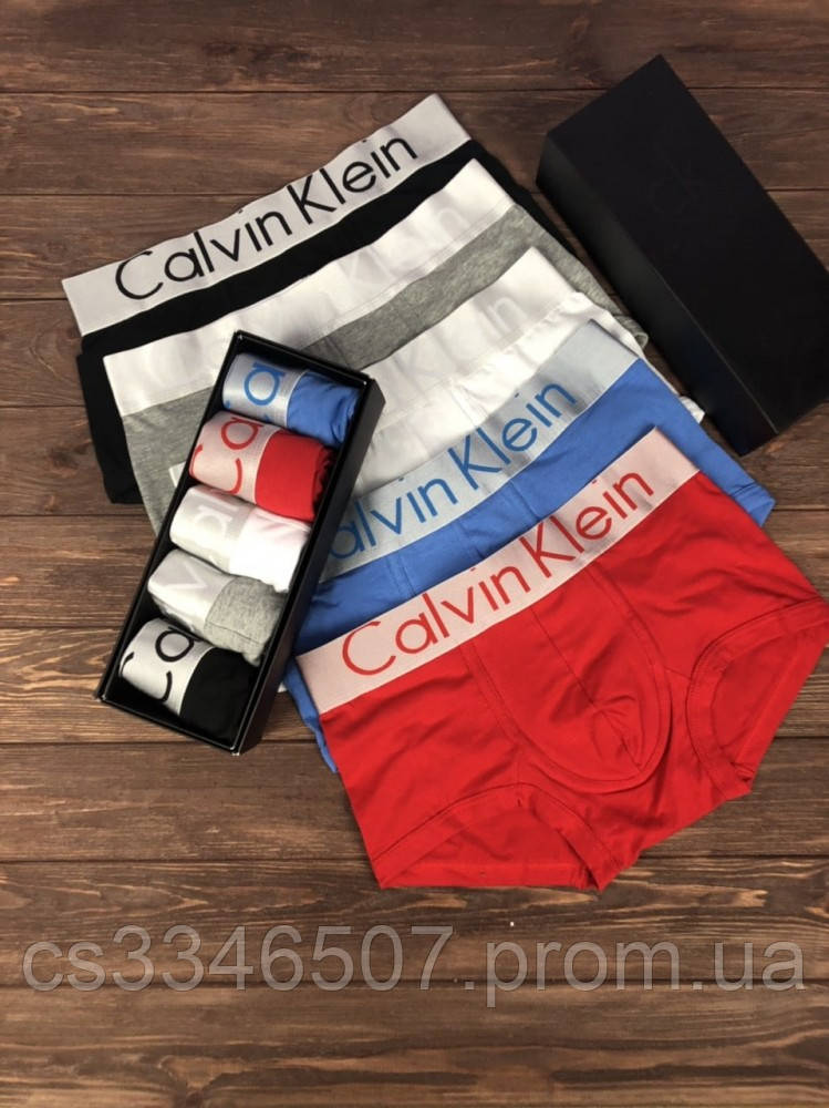 

Набор мужских трусов Calvin Klein Steel Чёрный, Серый, Белый, Голубой, Красный, Черный;белый;красный;голубой;серый