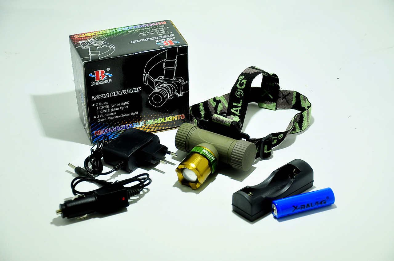 

Ультрафіолетовий налобний ліхтарик Bailong Police BL-6866