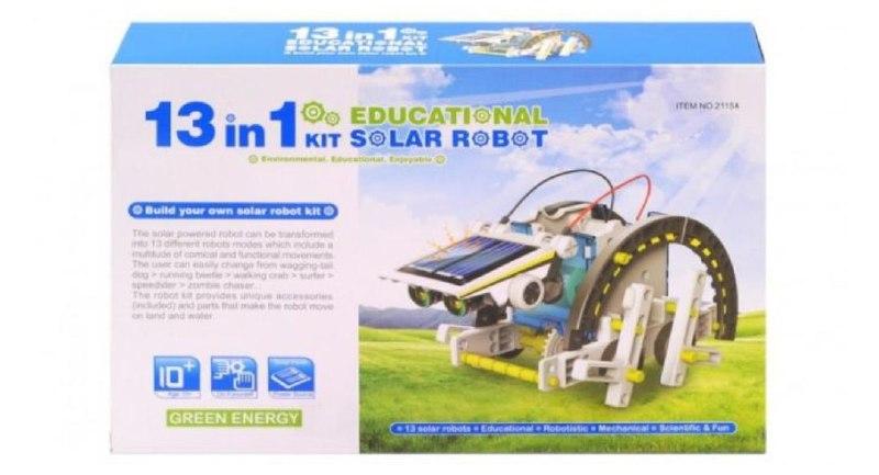 

Робот-конструктор на солнечных батареях 13 в 1 SOLAR ROBOT