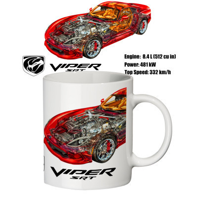 

Чашка с принтом 65505 Viper, Белый