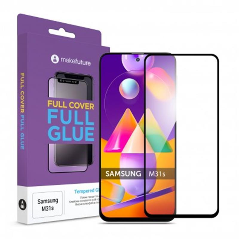 

Защитное стекло MakeFuture для Samsung Galaxy M31s SM-M317 Black Full Glue, 0.25mm (MGF-SM31S)