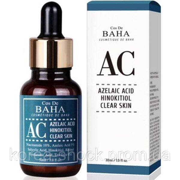 

Сыворотка против акне с азелаиновой кислотой Cos de Baha Acne Treatment Serum Azelaic acid 5%, Niacinamide