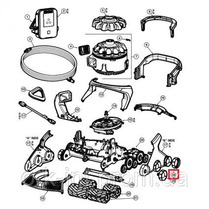 

Hayward Комплект протекторов для колес робота-пылесоса Hayward AquaVac 600/650. (RCX361404234PK6)