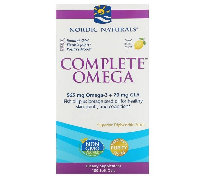 

Жирные кислоты омега 3 6 9 Nordic Naturals Complete Omega 180 капс лимон рыбий жир