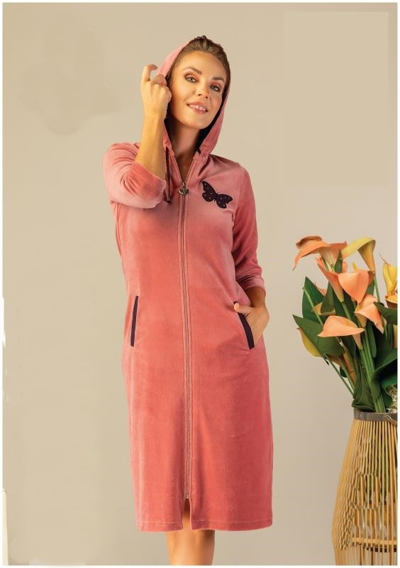 

Халат женский велюровый Cocoon 2XL "12-1721 Rose"