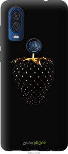 

Чехол на Motorola One Vision Черная клубника "3585u-1782-2448", Черный