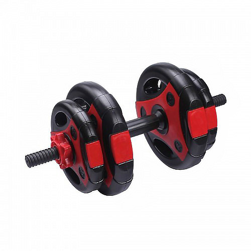 

Гантель наборная LiveUp Cement Dumbell Set 5-10 кг Black (LS2314), Красный