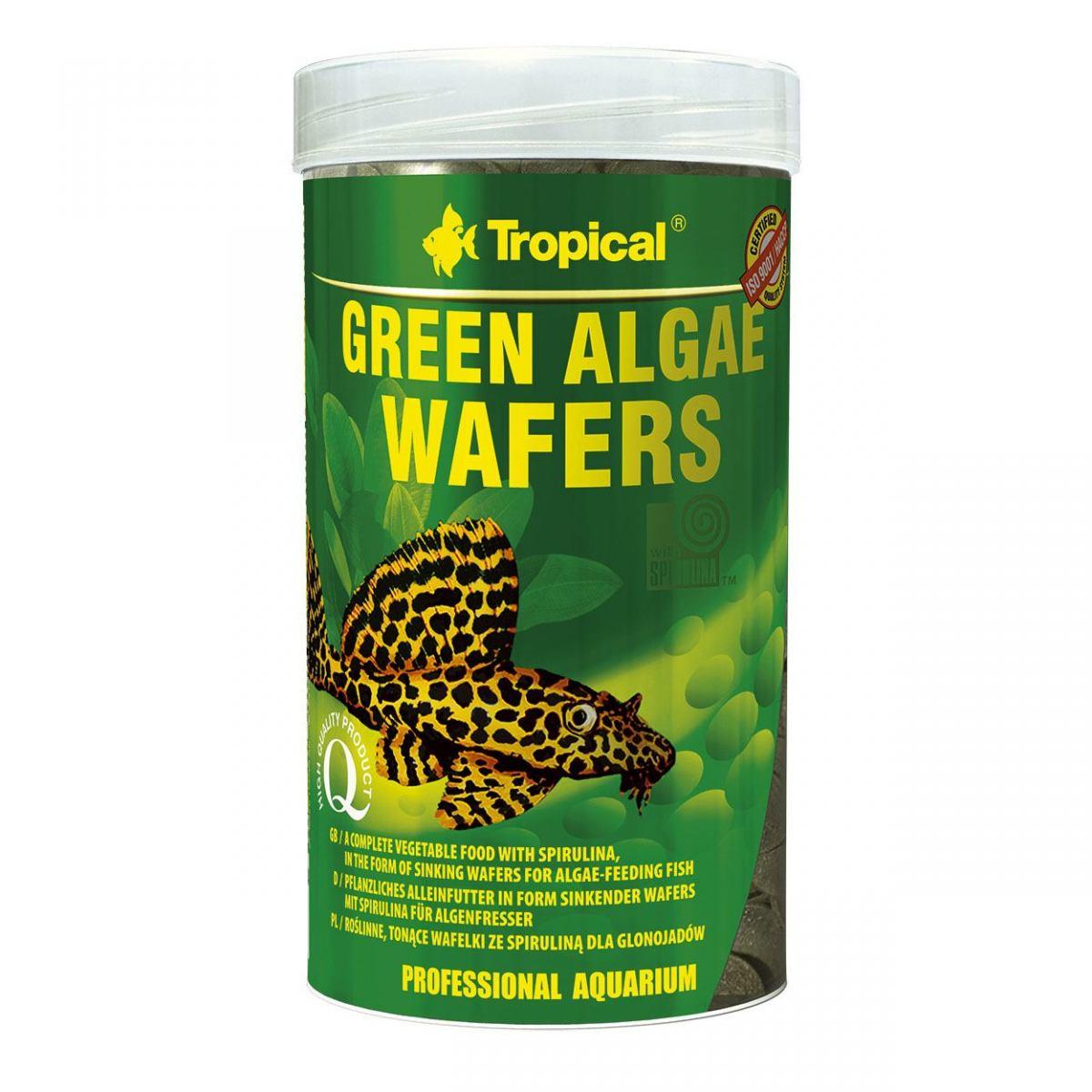 

Сухой корм для аквариумных рыб Tropical в пластинках «Green Algae Wafers» 250 мл (для травоядных донных рыб)