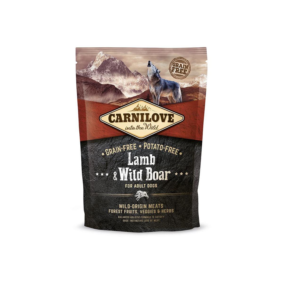 

Сухой корм для взрослых собак всех пород Carnilove Lamb & Wild Boar 1,5 кг (ягненок и кабан)