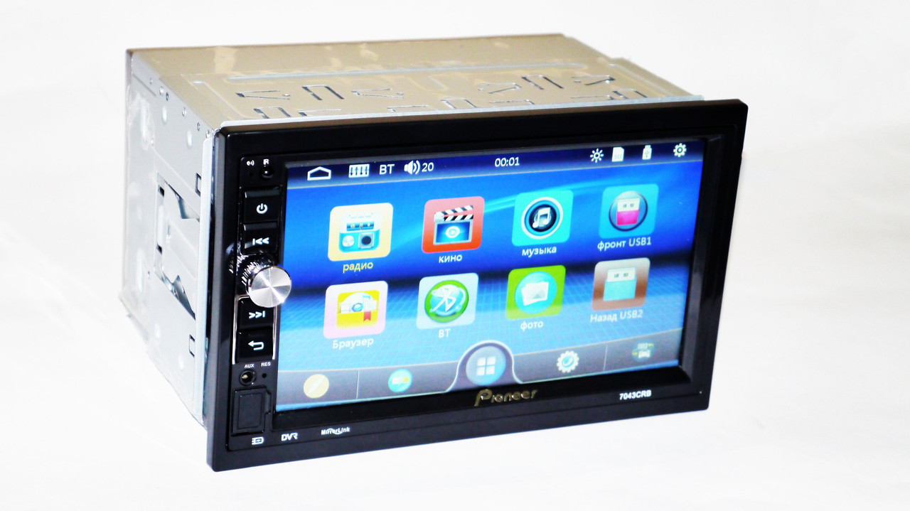 

2din Pioneer 7043 Магнитола 7" Экран + AV-in + пульт на руль