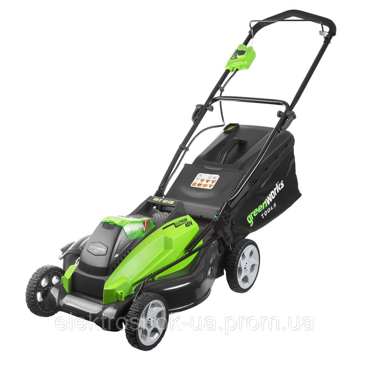 

Газонокосилка аккумуляторная Greenworks G40LM45 (2500107) (без...