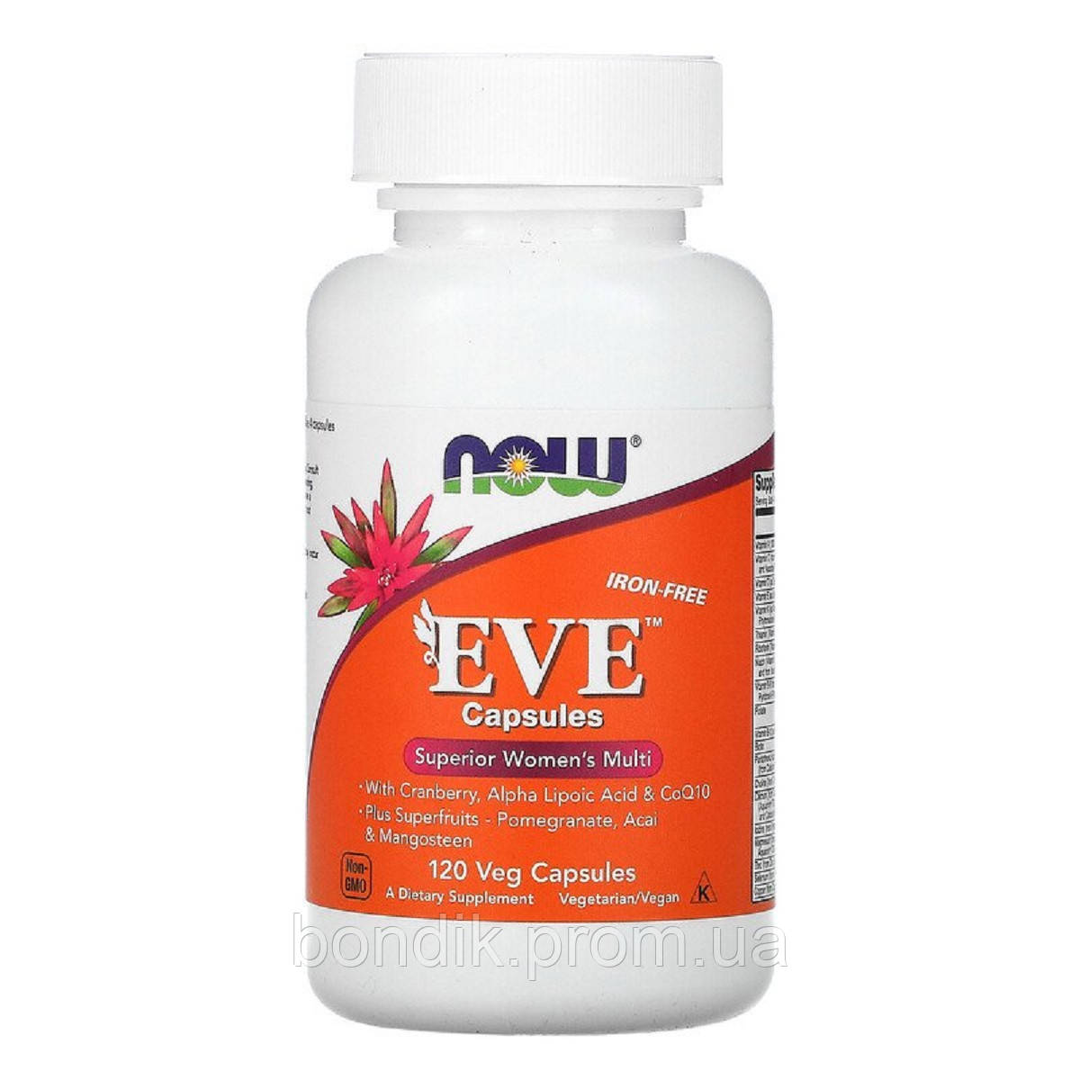 

Комплекс Для Женщин, Eve Capsules, Superior Women's Multi, Now Foods, 120 растительных капсул