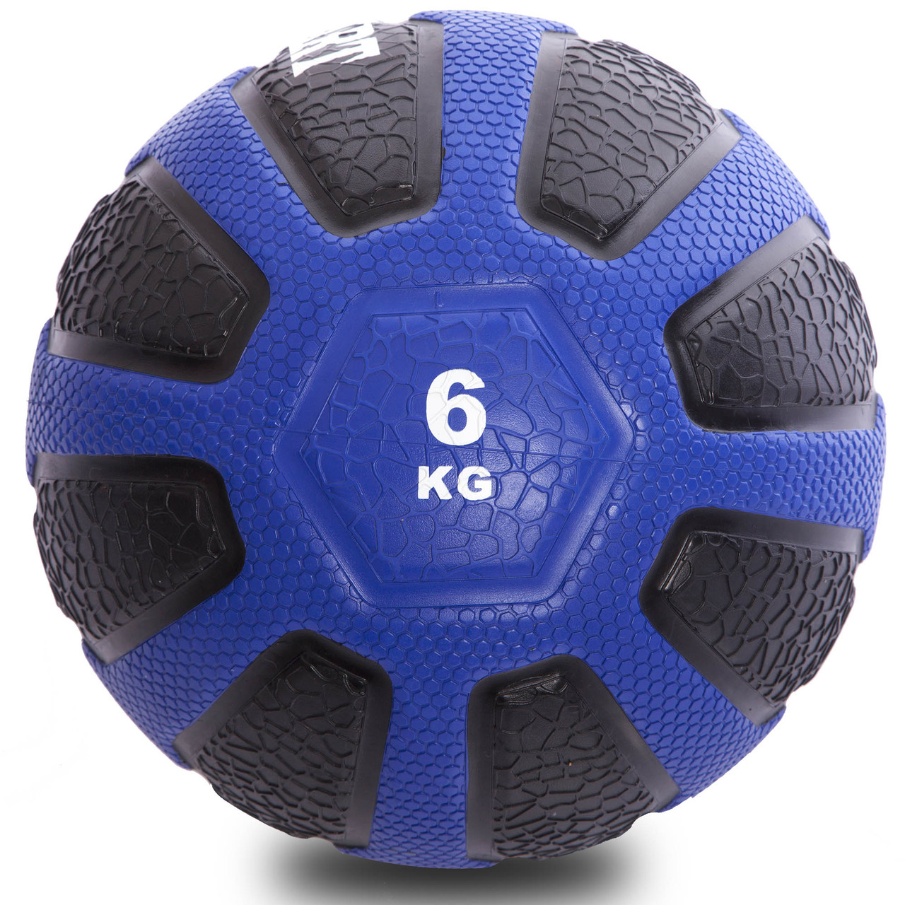 

Мяч медицинский медбол Zelart Medicine Ball FI-0898-6 6кг (резина, d-28,6см, черный-синий)