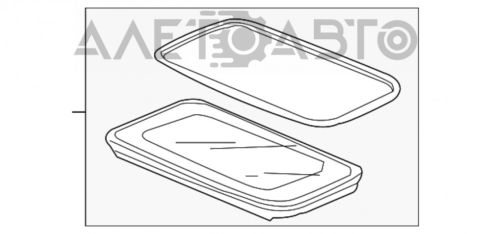 

Стекло люка Honda Accord 13-17 70200-T2F-A01 Хонда Аккорд