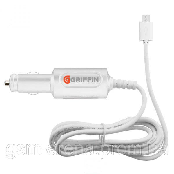 

Автомобильное зарядное устройство GPS Griffin 1.5m 2.1A micro-USB Белый