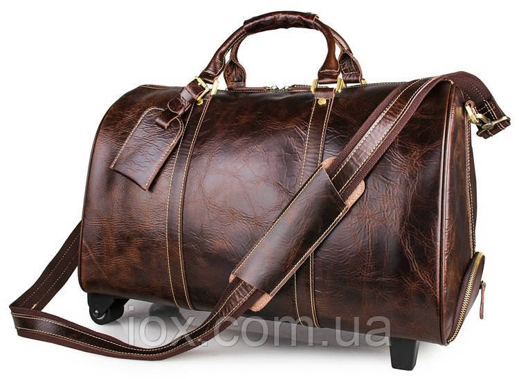 

Сумка дорожная Vintage 14254 на колесах Коричневая, Коричневый