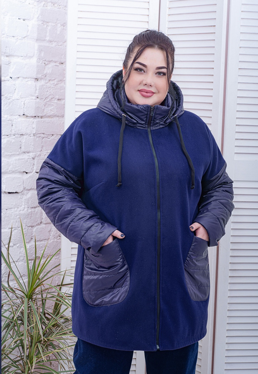 

Комбинированная куртка для крупных женщин, с 48 по 82 размер 52, Разные цвета