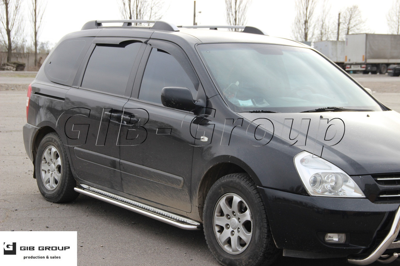 

Пороги боковые труба с листом KIA Carnival (06+) D42