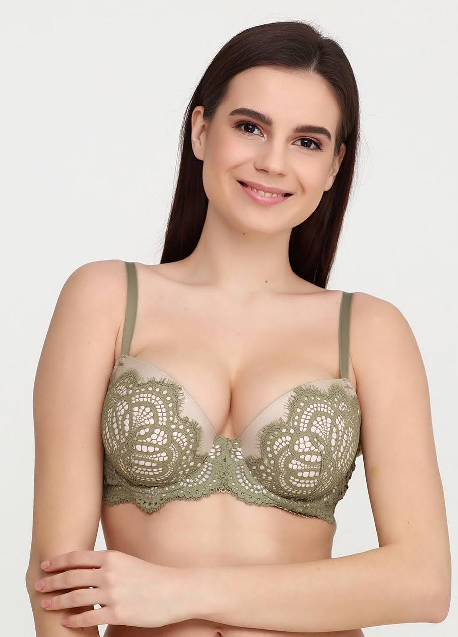 

Бюстгальтер женский 32DD Victoria Secret с пуш ап чашкой, Зелёный