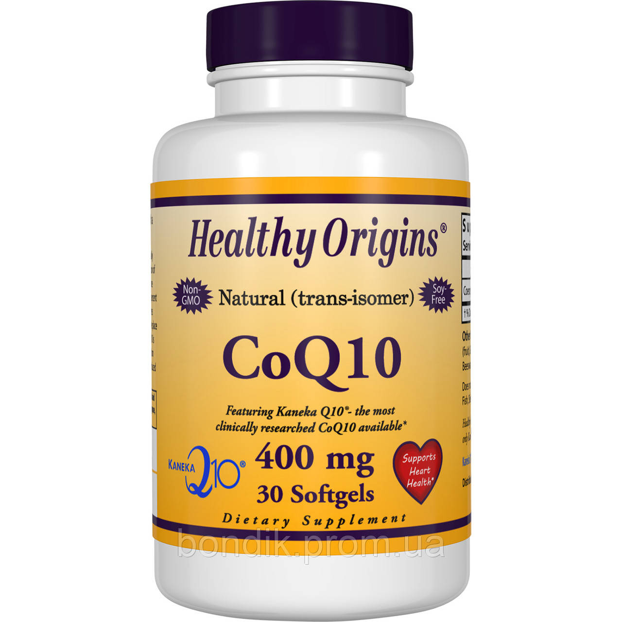 

Коэнзим Q10 400мг, Healthy Origins, 30 желатиновых капсул