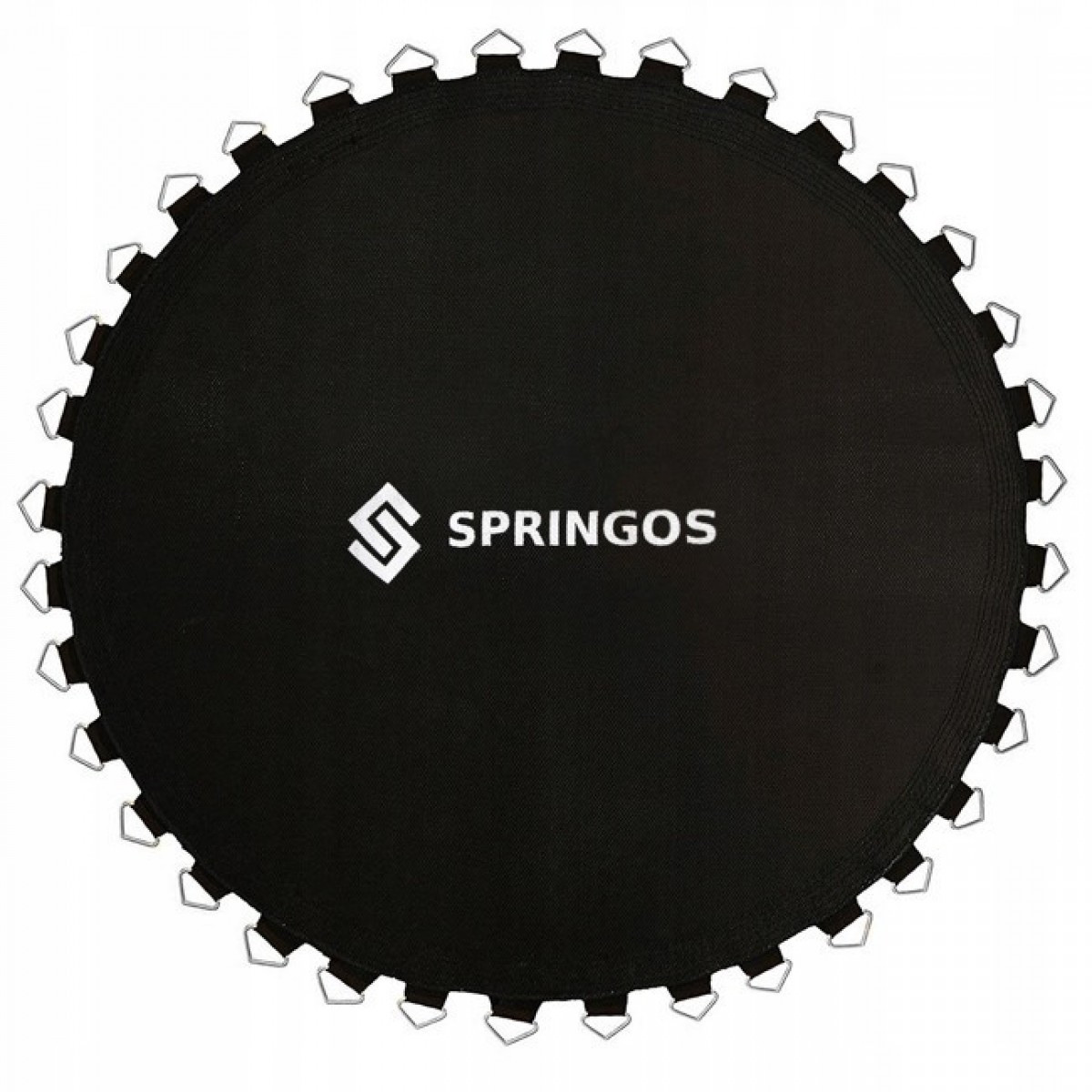 

Прыжковое полотно (мат) для батута Springos 12FT 366 см (72 пружини) Black