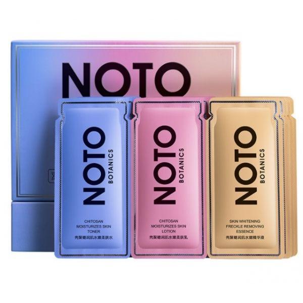 

Увлажняющий мини набор для лица NOTO BOTANICS CHITOSAN MOISTURIZING MUSCLE SOFTENING MASK Тонер + Лосьон +