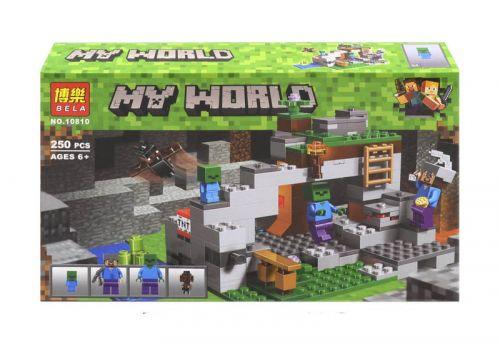 

Конструктор "My World Minecraft: Пещера зомби", 250 дет 10810, Разноцвет