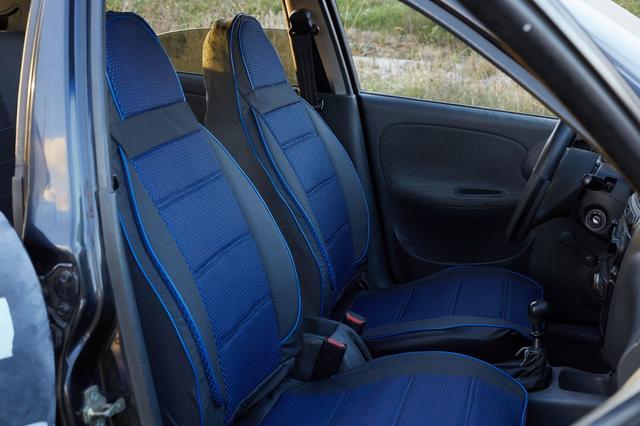 

Чехлы на сиденья Мазда 6 (Mazda 6) (универсальные, автоткань, пилот) Черно-серый